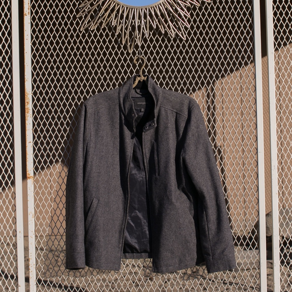 Banana republic charcoal coat